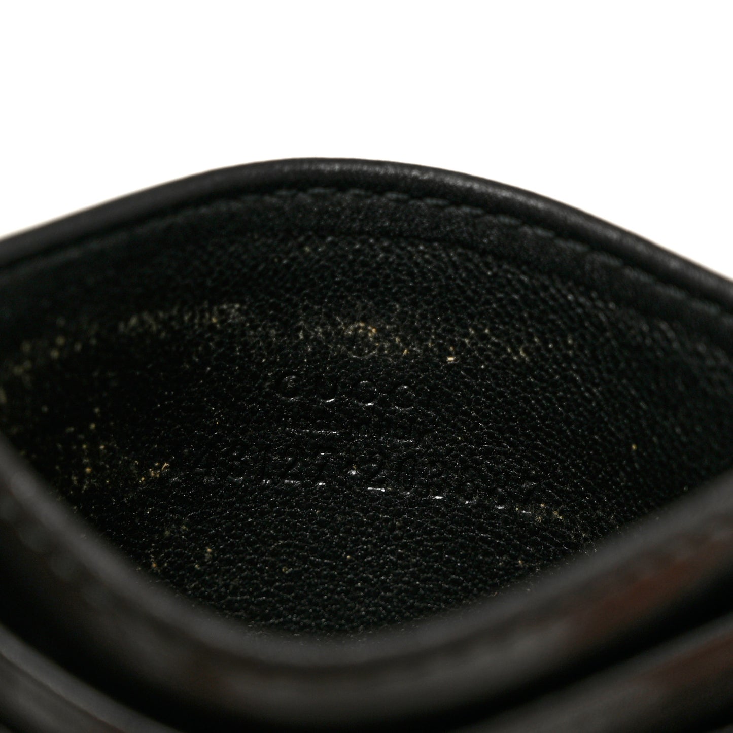 Calfskin Matelasse GG Marmont Card Holder Black