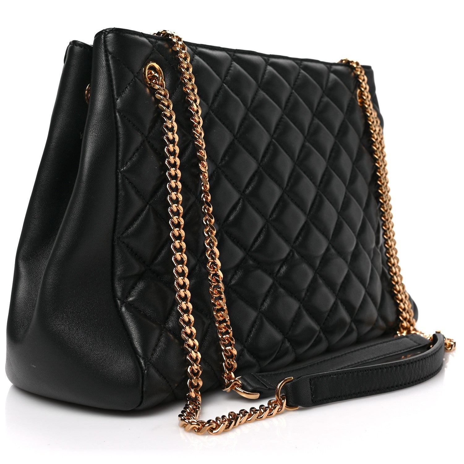 Versace Nappa Quilted Medusa Chain Shoulder Bag Black 3 of 8