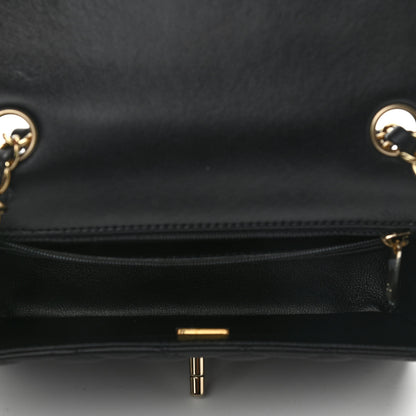 Chanel Lambskin Quilted Mini Rectangular Flap Black 5 of 9