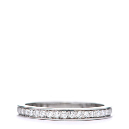 Van Cleef & Arpels Platinum Diamond 2.1mm Romance Wedding Band Ring 51 5.75 1 of 4