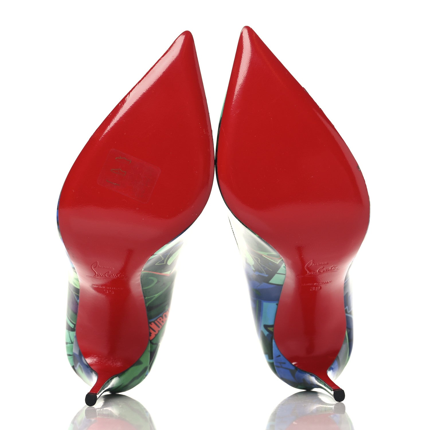 Christian Louboutin Patent Metrograf Pigalle Follies 100 Pumps 39 Multicolor 6 of 9