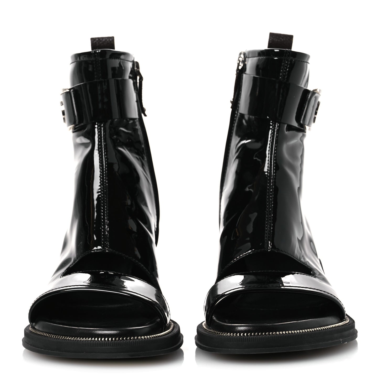 Patent Calfskin Moonlight Boots 38 Black