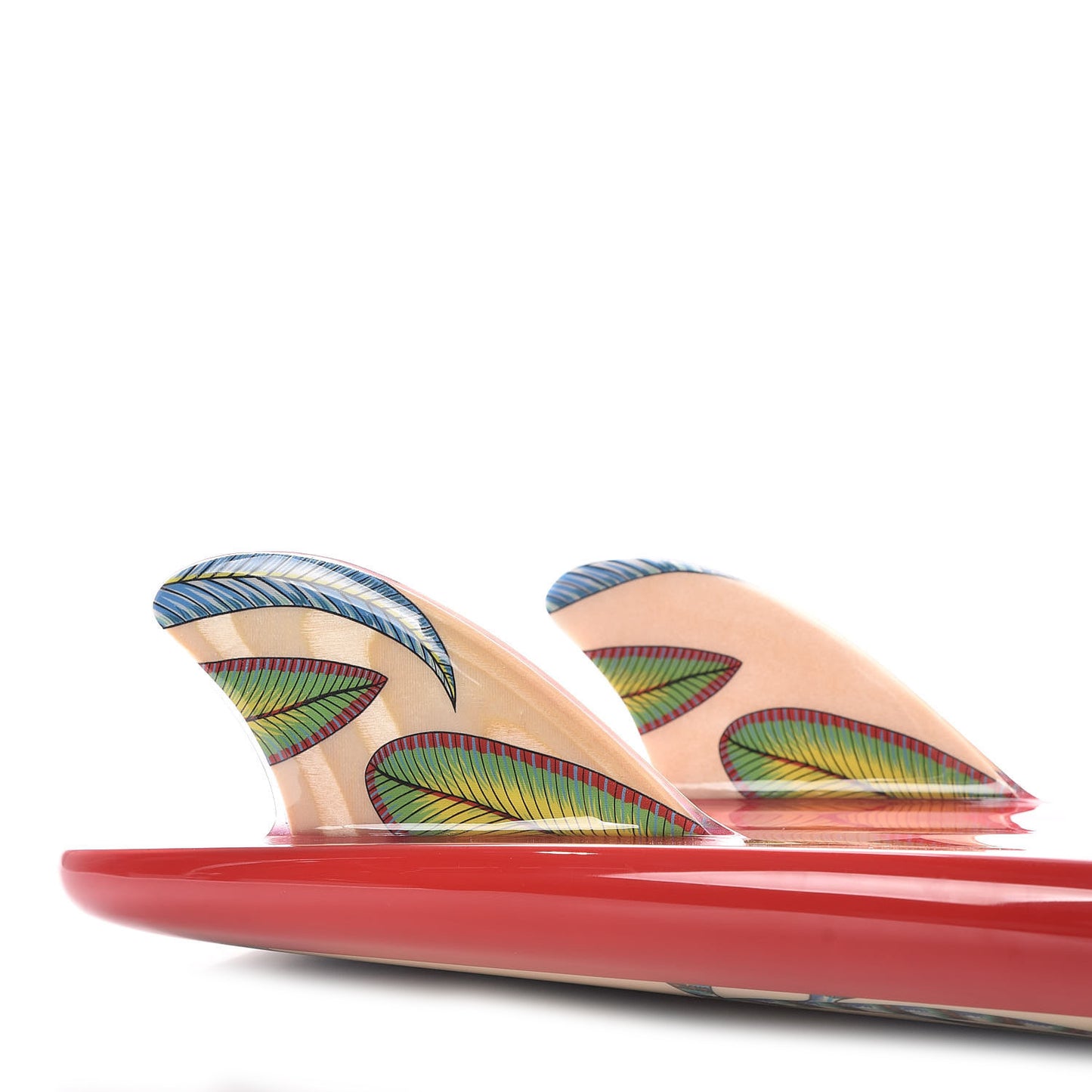 Resin Savana Dance Surfboard Rouge Vif Jaune