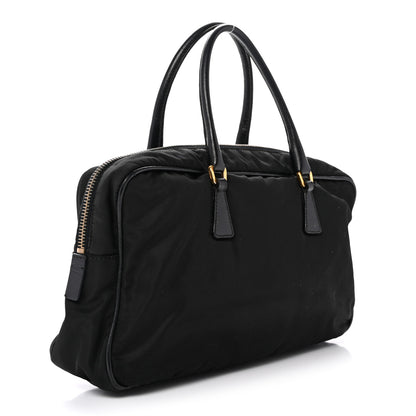 Prada Nylon Saffiano Small Top Handle Bag Black 3 of 14