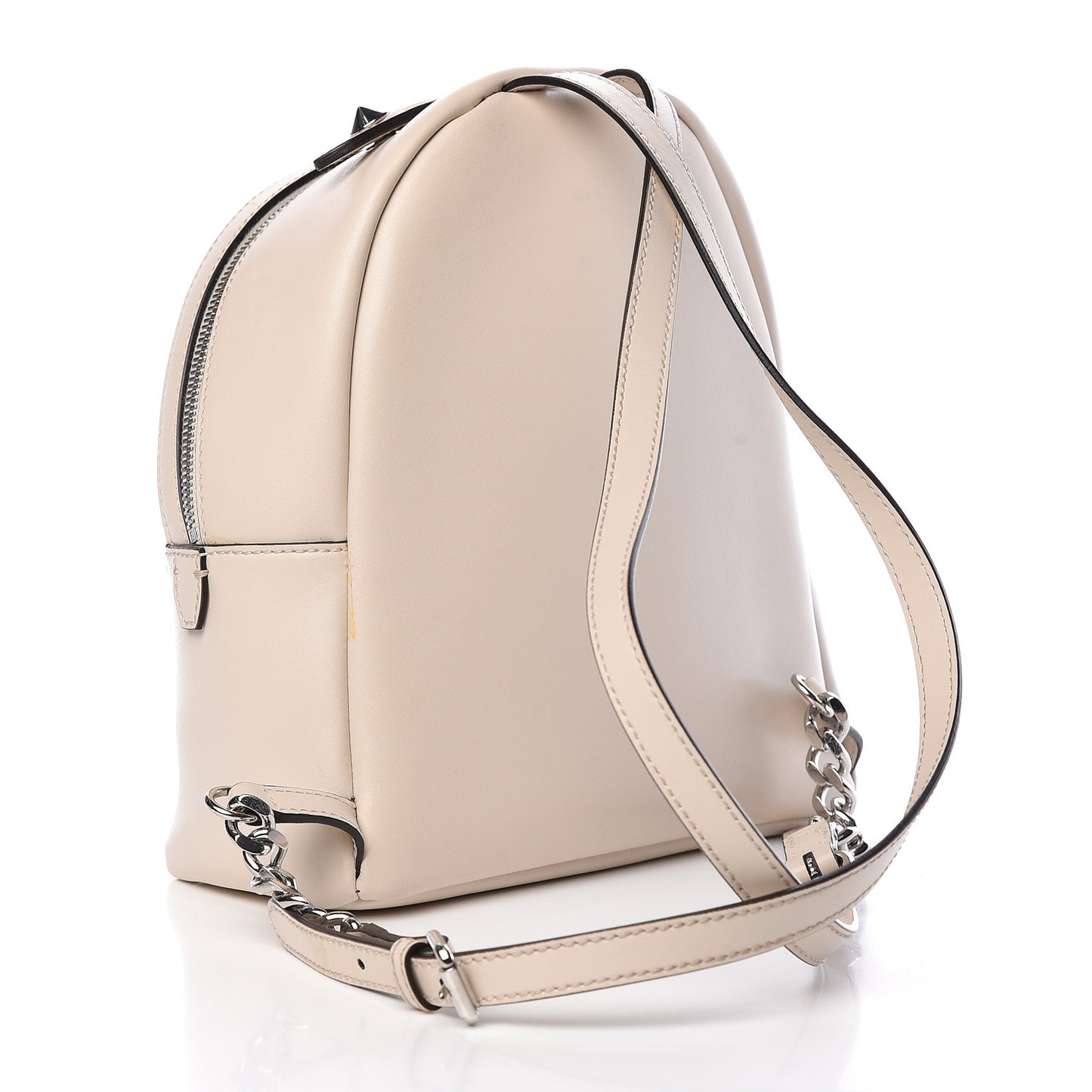 Vitello Liberty Flowers and Bows Studded Mini Backpack Camelia