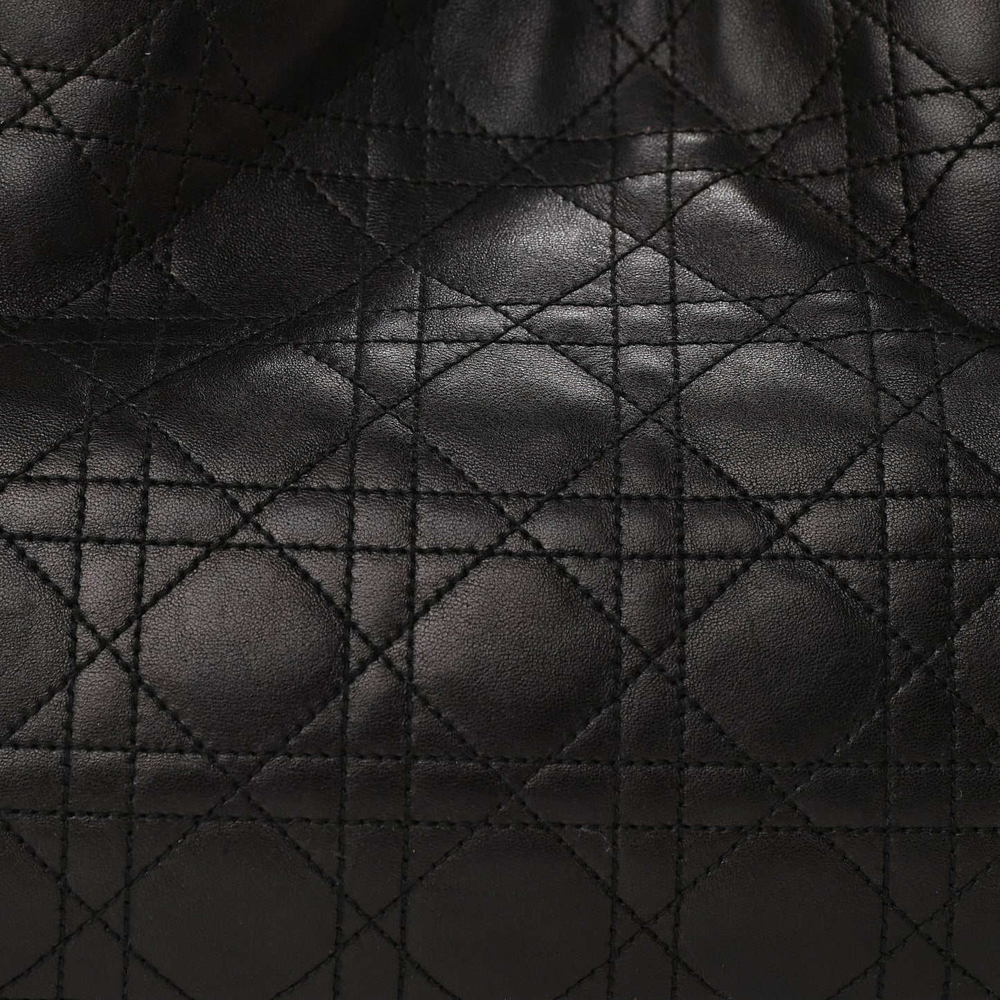 Lambskin Cannage Lady Dior Shoulder Bag Black