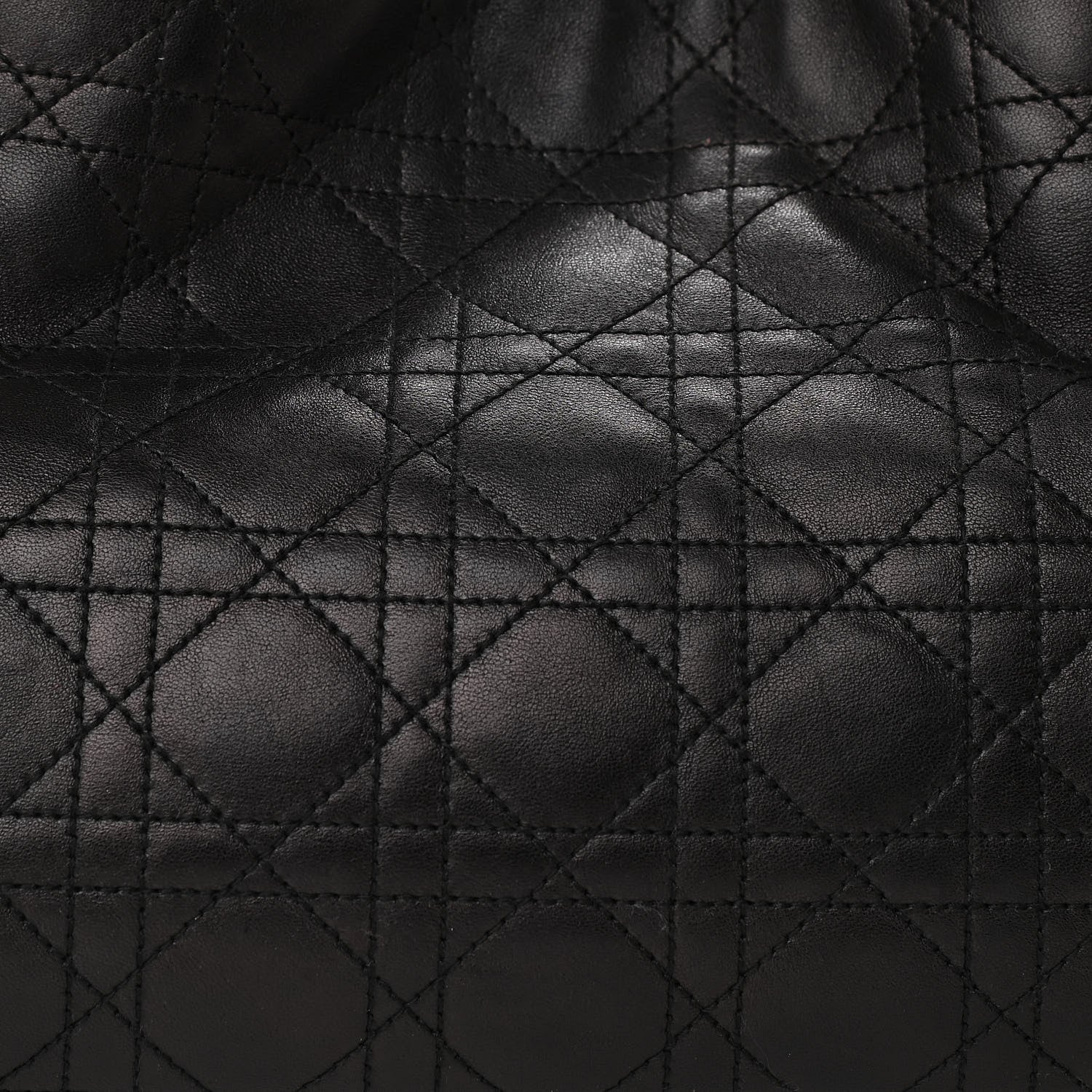 Christian Dior Lambskin Cannage Lady Dior Shoulder Bag Black 8 of 14