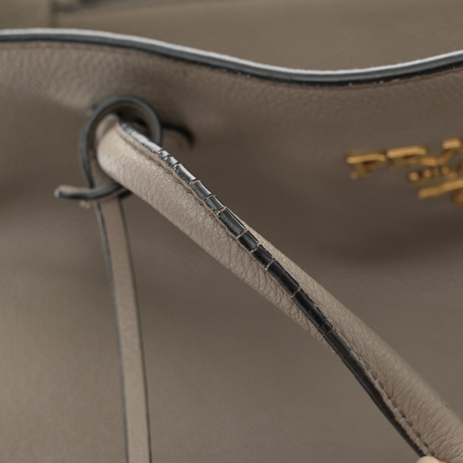 Prada Vitello Daino Tote Argilla 12 of 17