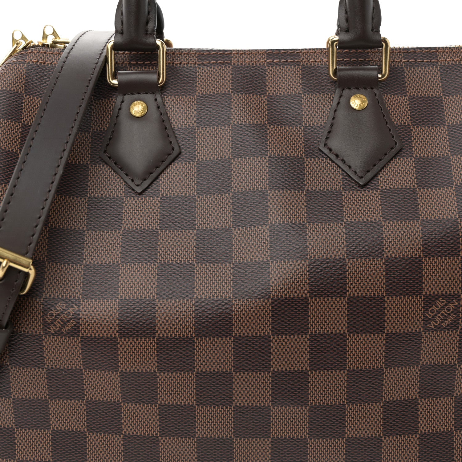 Louis Vuitton Damier Ebene Speedy Bandouliere 25 7 of 10