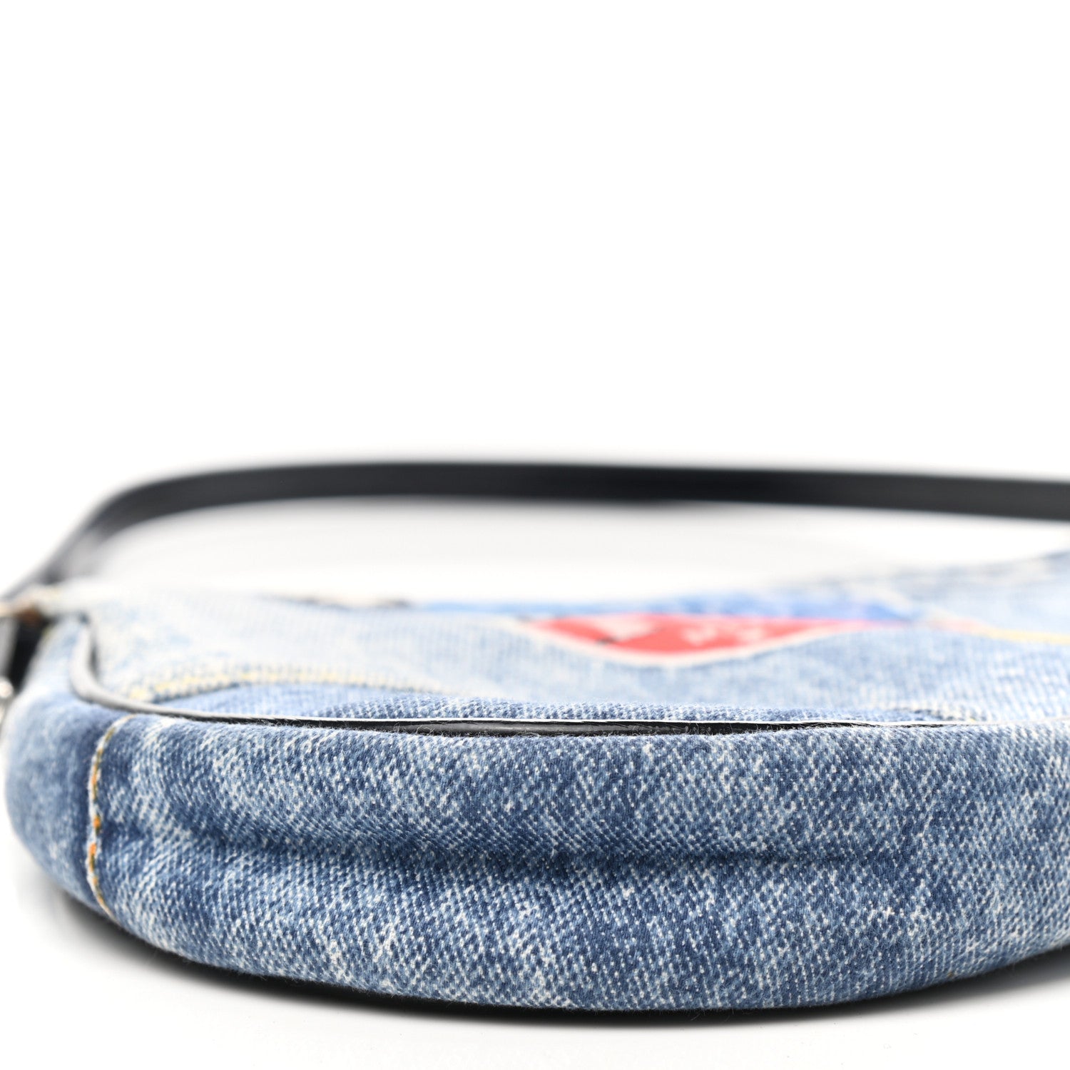 Christian Dior Denim Speedyway Mini Saddle Pochette Blue 9 of 10