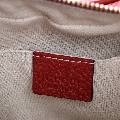 Gucci Pebbled Calfskin Small Soho Disco Bag Tabasco Red 6 of 7