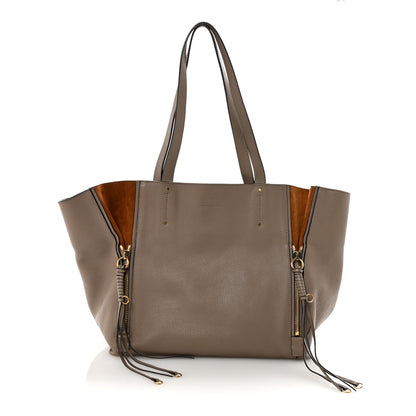 Chloe Smooth Calfskin Medium Milo Shopping Tote Motty Grey 1 of 9