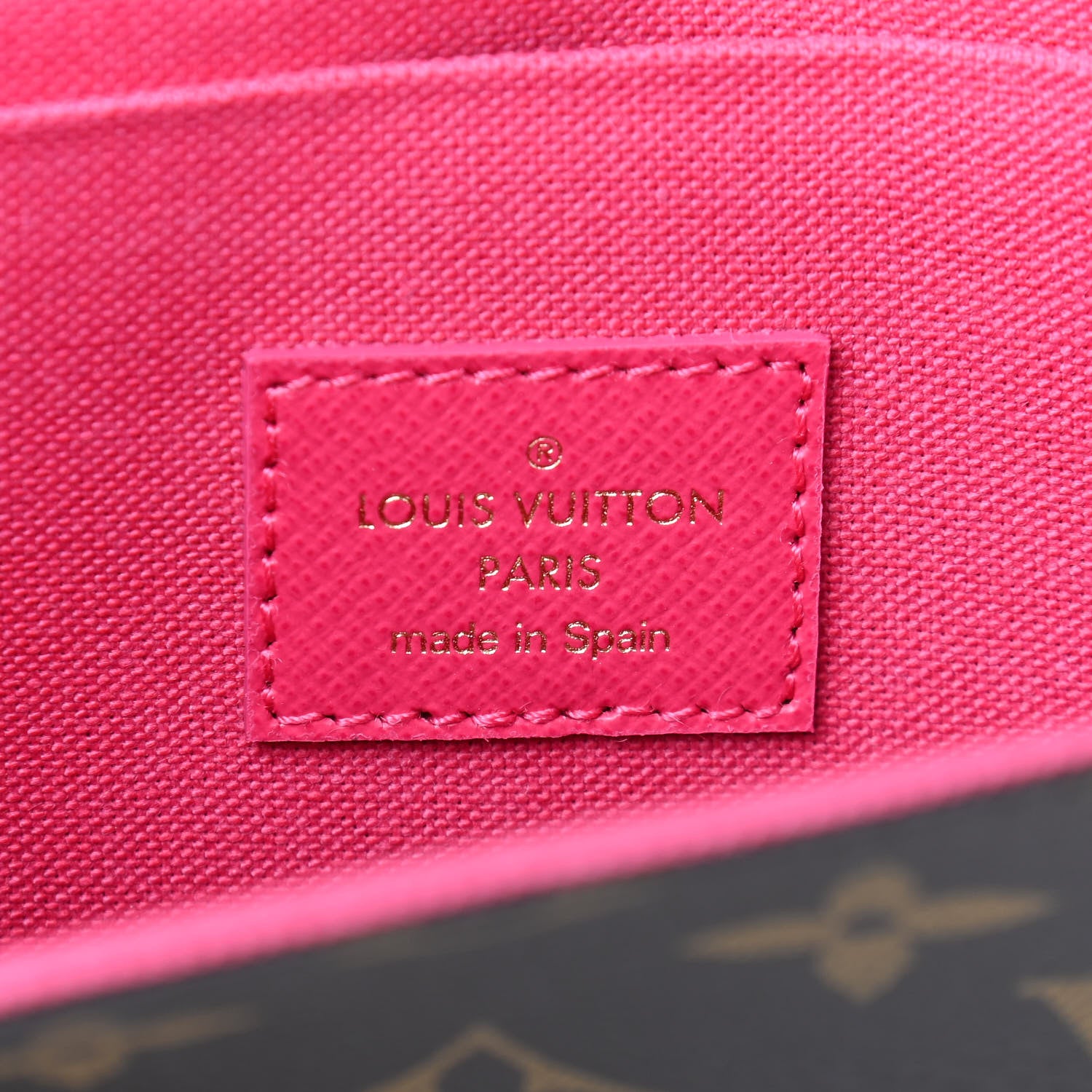 Louis Vuitton Monogram 2021 Christmas Animation Hollywood Pochette Felicie Chain Wallet Fuchsia 8 of 8