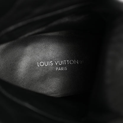 Louis Vuitton Suede Calfskin Monogram Star Trail Ankle Boots 39 Black 7 of 9
