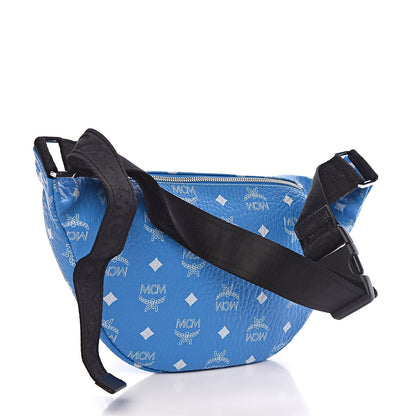 MCM Visetos Medium Stark Belt Bag Blue 3 of 11