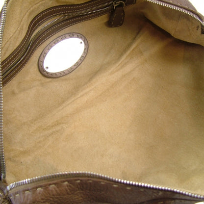 Fendi Calfskin Romano Selleria Bowler Tote Brown 6 of 9