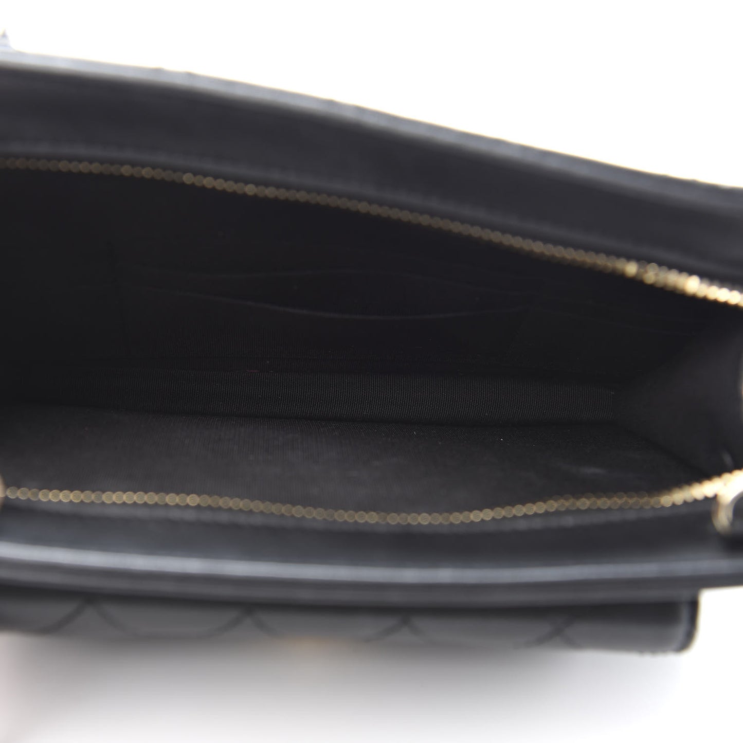 Lambskin Quilted Square Front Pocket Clutch With Chain Black
