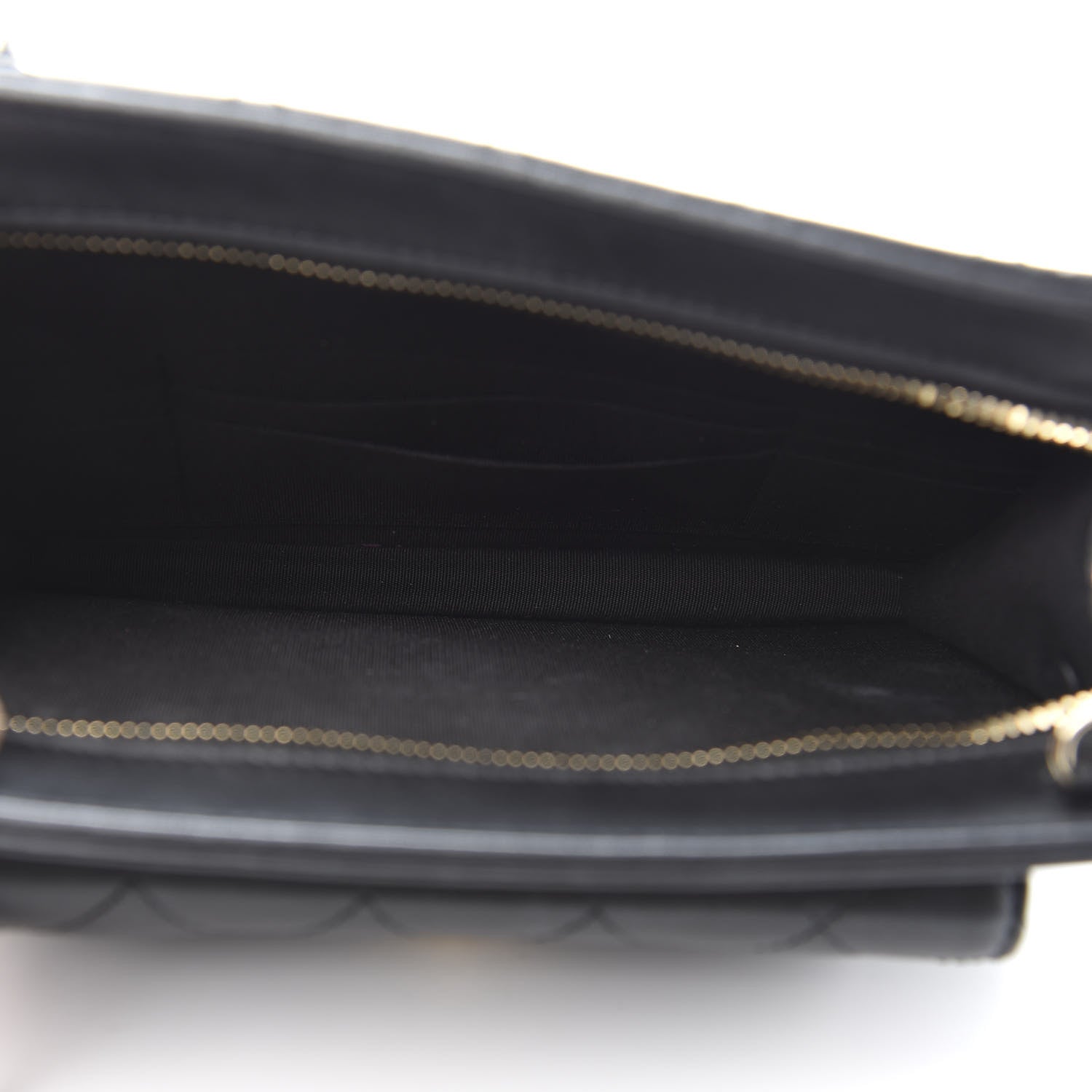 Chanel Lambskin Quilted Square Front Pocket Clutch With Chain Black 5 of 11