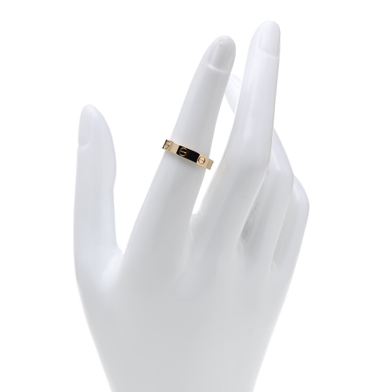 Cartier 18K Yellow Gold 3.5mm LOVE Wedding Band Ring 53 6.25 2 of 5