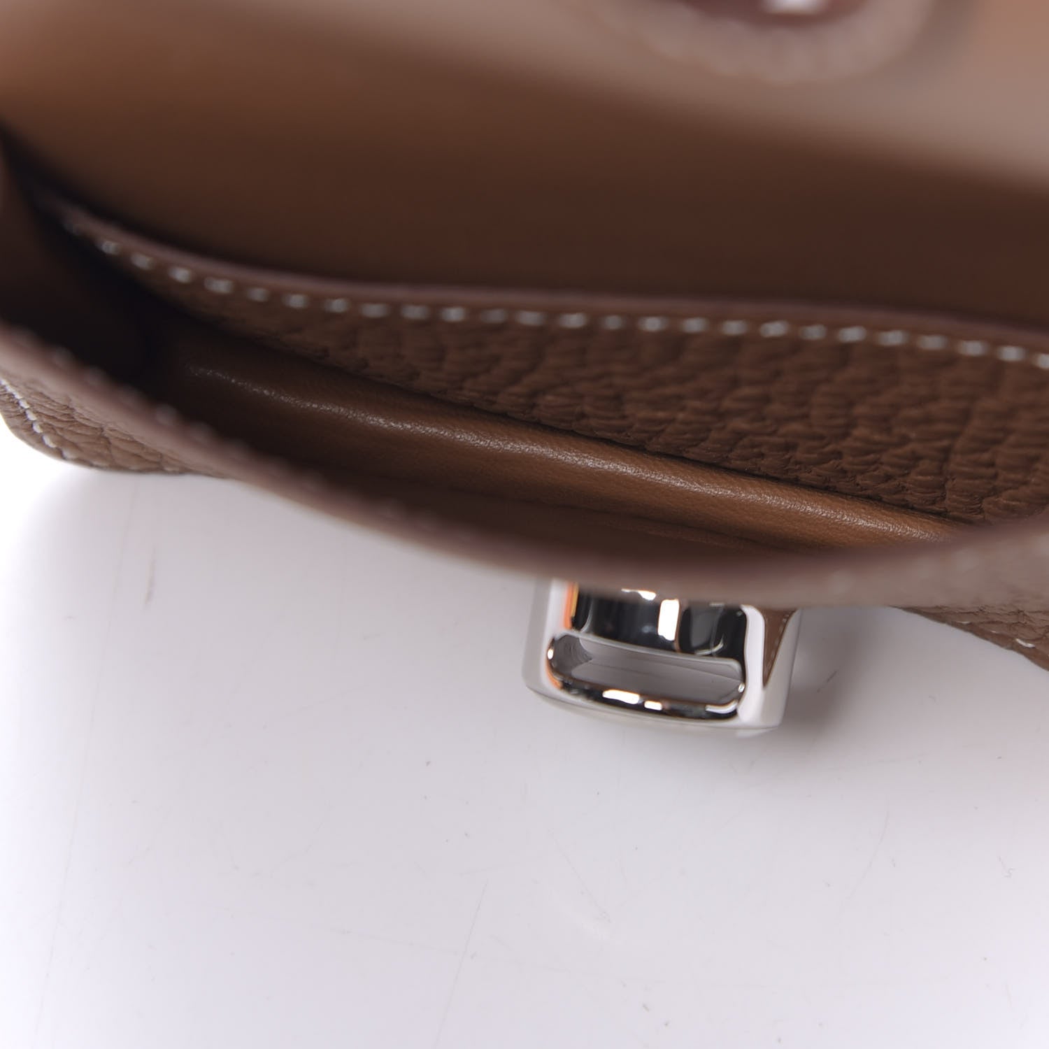 Hermes Togo Dogon Card Case Key Holder Gold 5 of 11