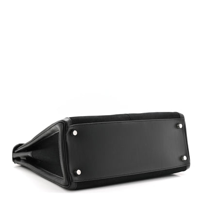 Hermes Box Toile Lakis Kelly 32 Black 6 of 19