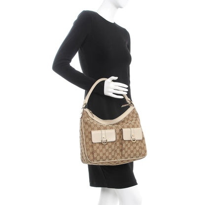 Gucci Monogram Pocket Hobo Off White 2 of 15