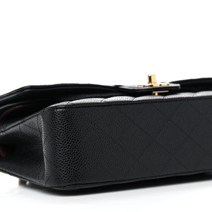 Chanel Caviar Quilted Medium Double Flap Black 8 of 12