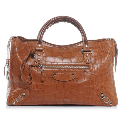 Balenciaga Crocodile City Camel 1 of 10