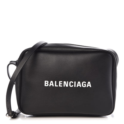 Balenciaga Calfskin Logo S Everyday Camera Bag Black 1 of 9