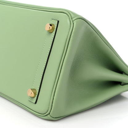 Hermes Swift Birkin 25 Vert Criquet 9 of 10