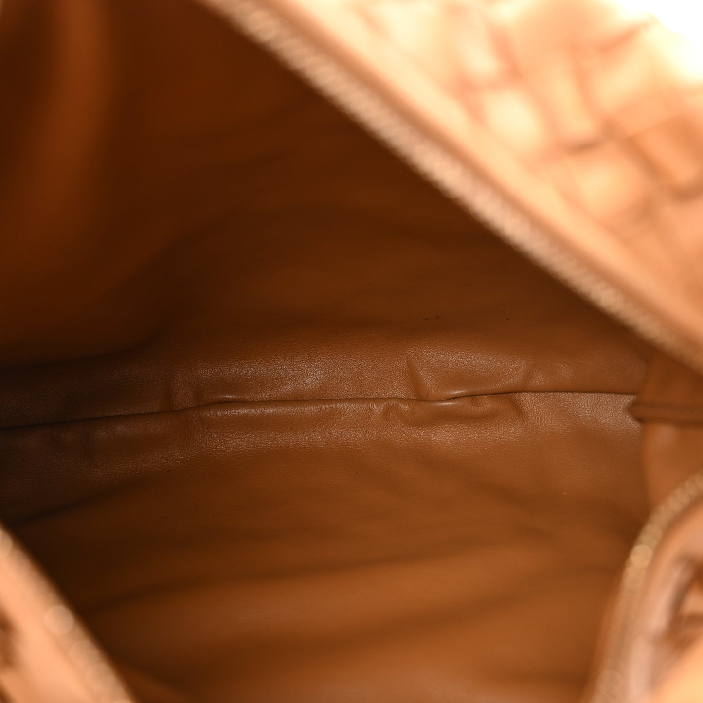 Nappa Intrecciato Teen Jodie Hobo Caramel