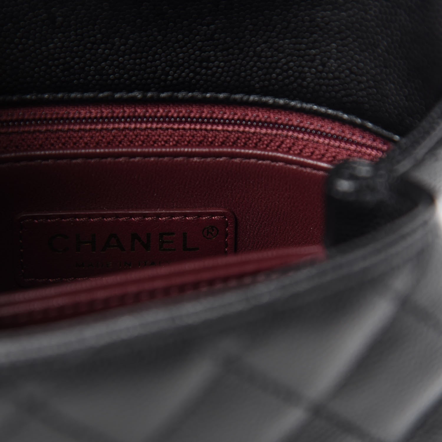 Chanel Caviar Lizard Embossed Quilted Extra Mini Coco Handle Flap Black 8 of 11