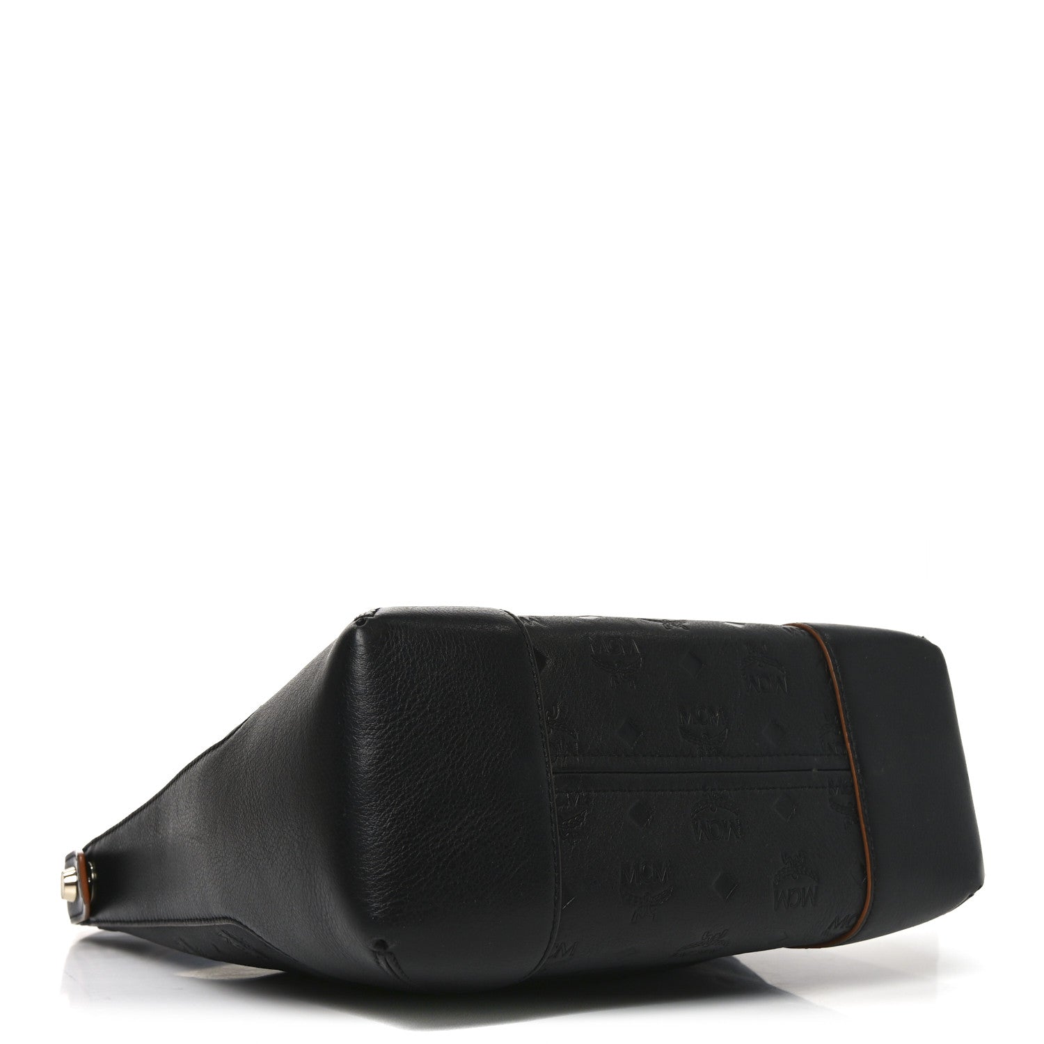 MCM Calfskin Ottomar Monogram Klara Medium Hobo Black 4 of 10