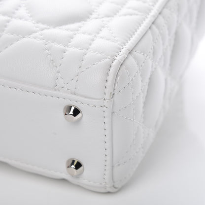 Christian Dior Lambskin Cannage Mini Lady Dior White 11 of 11