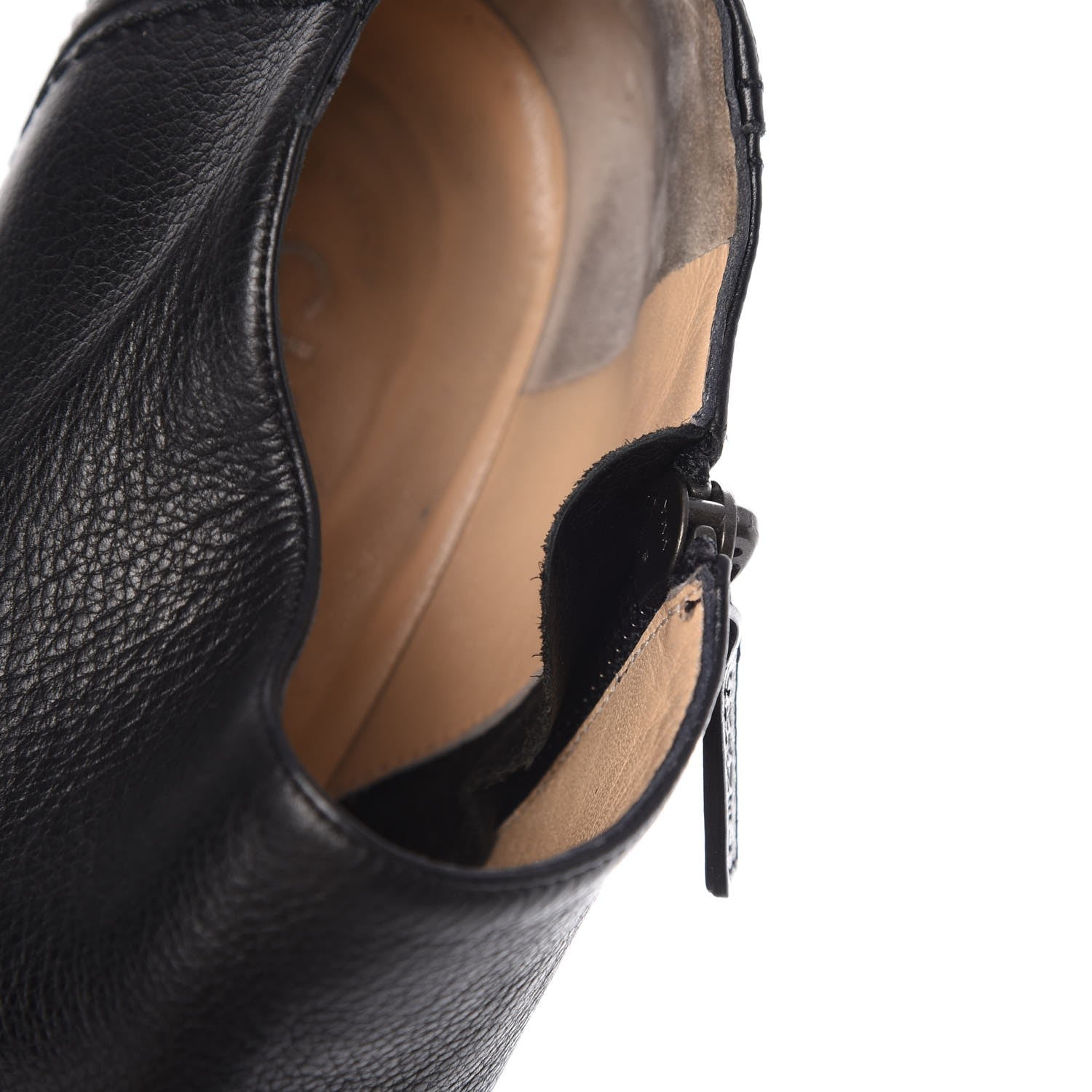 Chanel Calfskin Pointed Toe CC Short Boots 37 Black 15 of 15