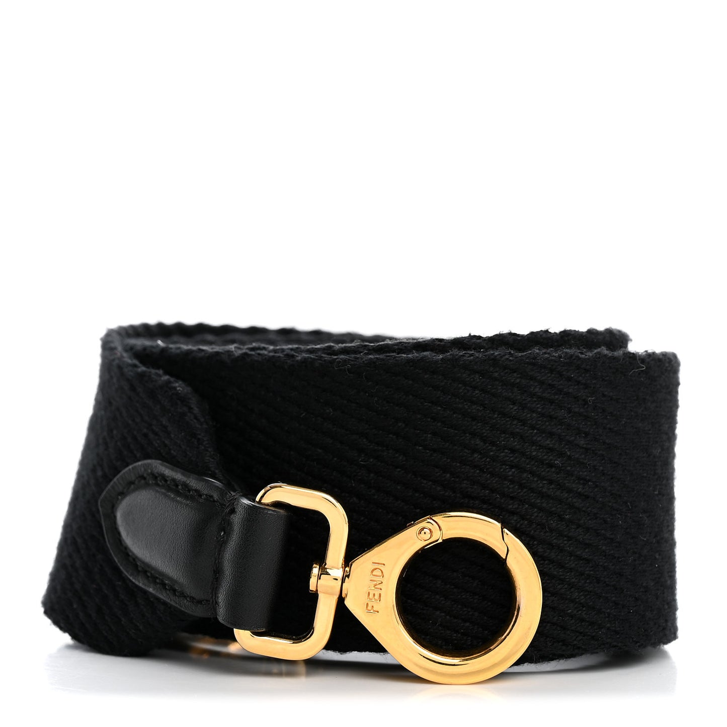 Canvas Calfskin Strap Black