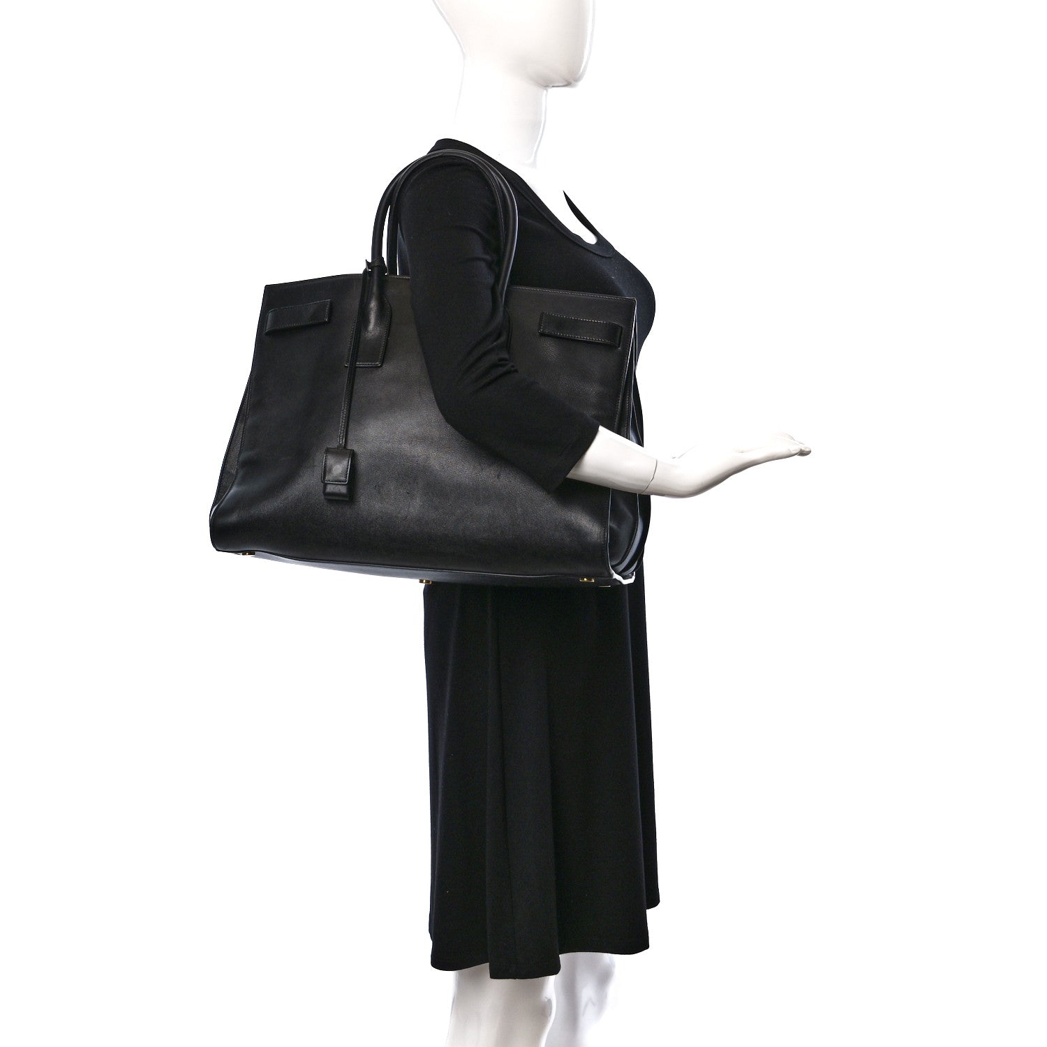 Saint Laurent Calfskin Large Sac de Jour Carryall Black 2 of 23