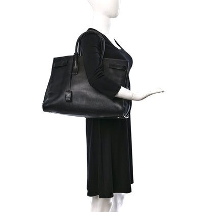Saint Laurent Calfskin Large Sac de Jour Carryall Black 2 of 23