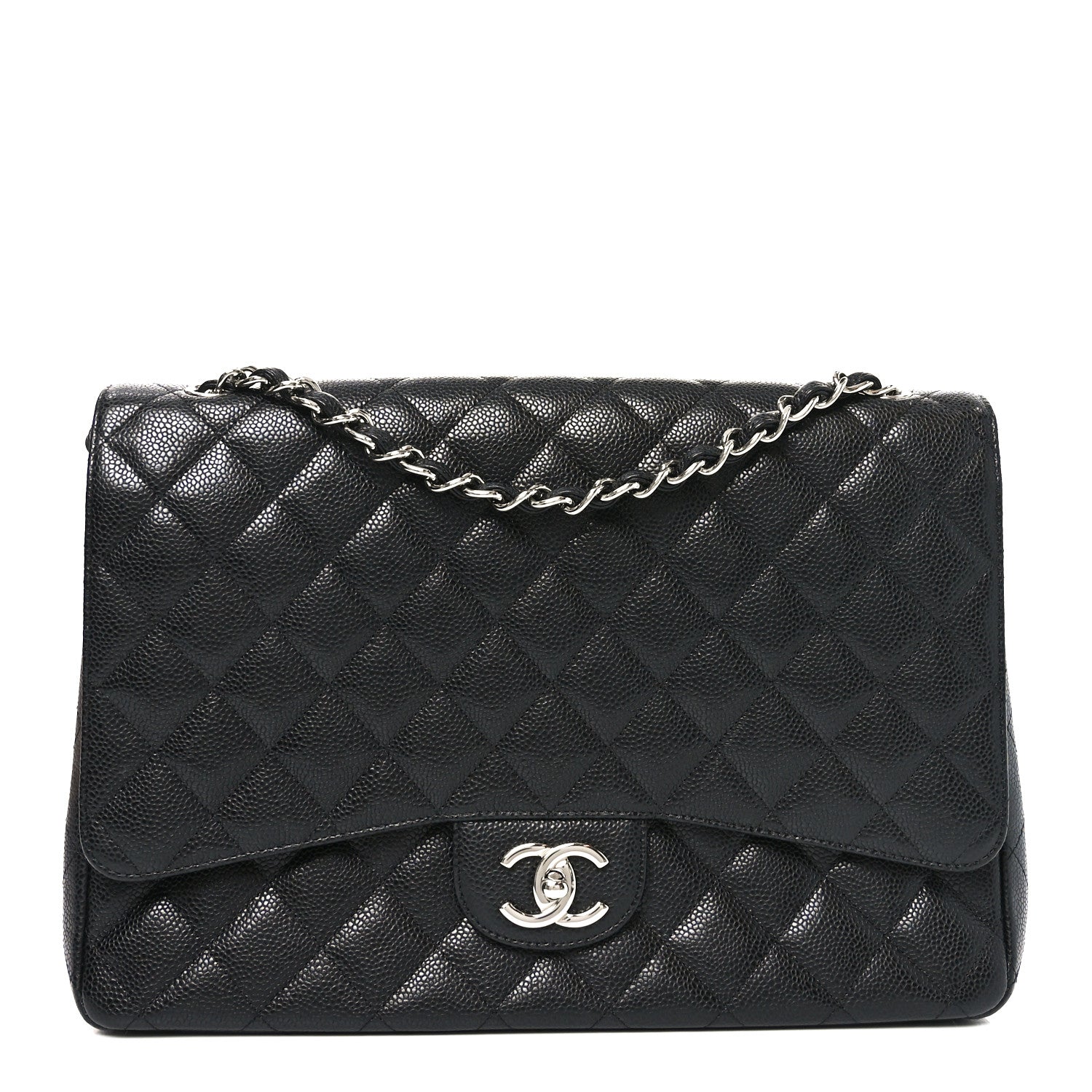 Chanel Caviar Quilted Maxi Double Flap Black 1 of 11
