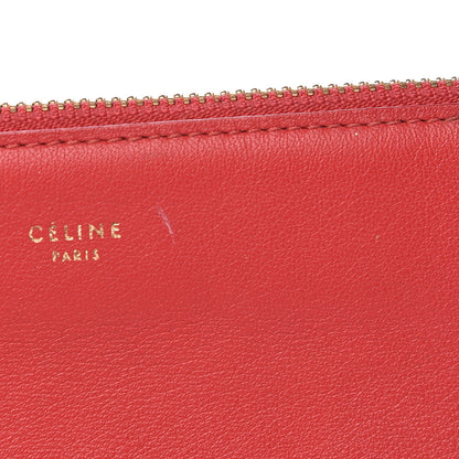 Celine Lambskin Small Trio Crossbody Bag Red 14 of 22