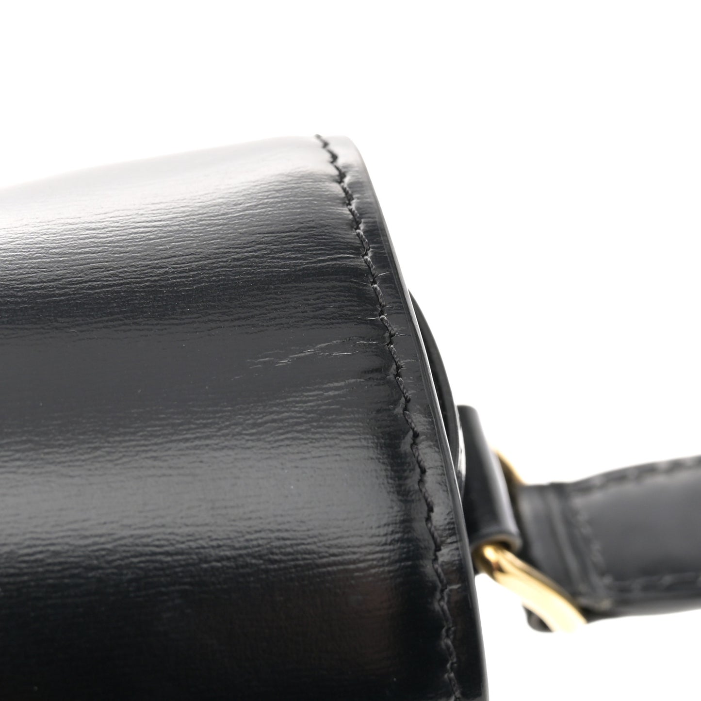 Shiny Calfskin Medium Triomphe Black