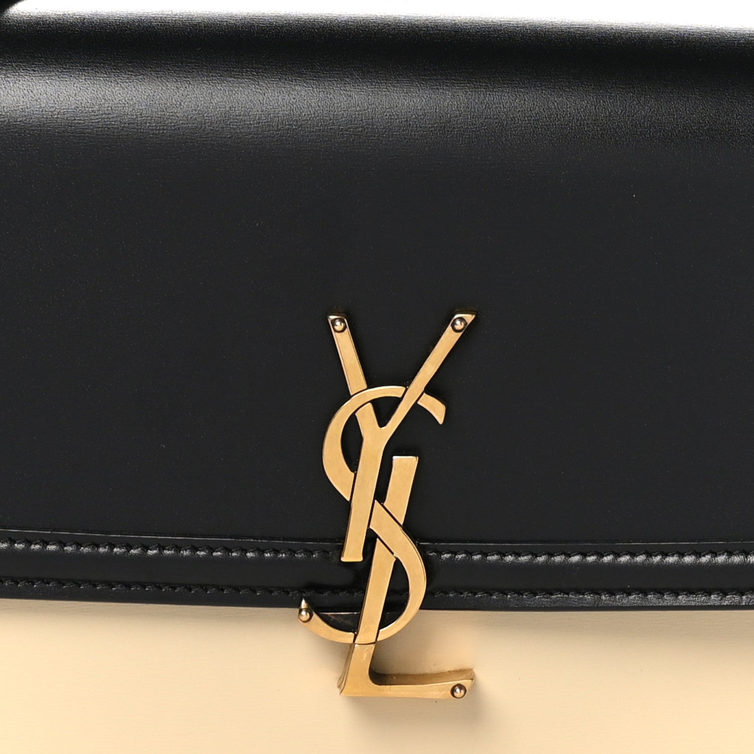 Saint Laurent Soft Ultracalfskin Monogram Medium Solferino Satchel Black Burro 8 of 10