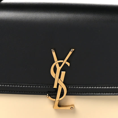 Saint Laurent Soft Ultracalfskin Monogram Medium Solferino Satchel Black Burro 8 of 10
