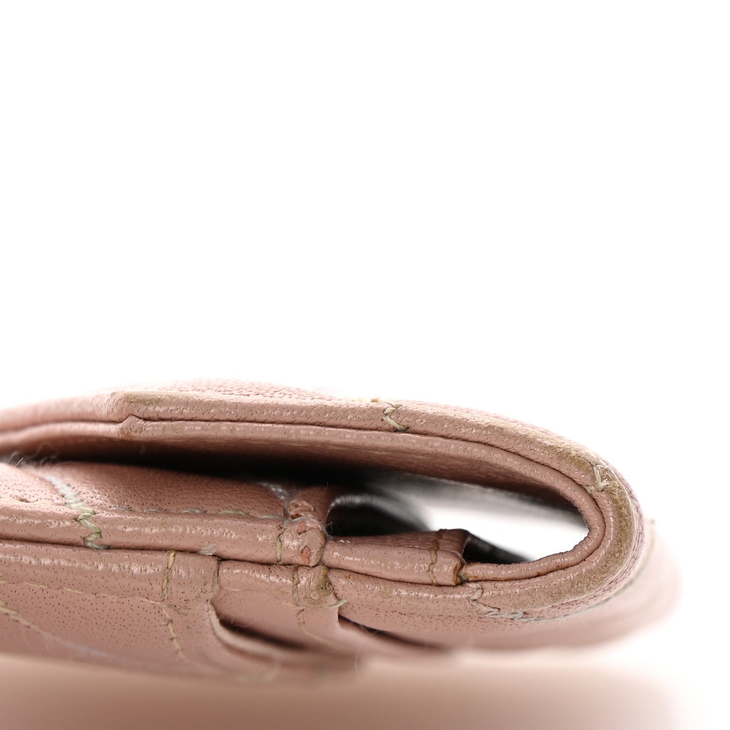 Chanel Lambskin Chevron Quilted Card Holder Light Pink 11 of 13
