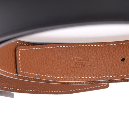 Hermes Box Togo 32mm H Belt 95 Black Gold 4 of 7
