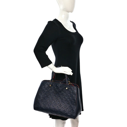 Louis Vuitton Empreinte Montaigne GM Marine Rouge 2 of 8