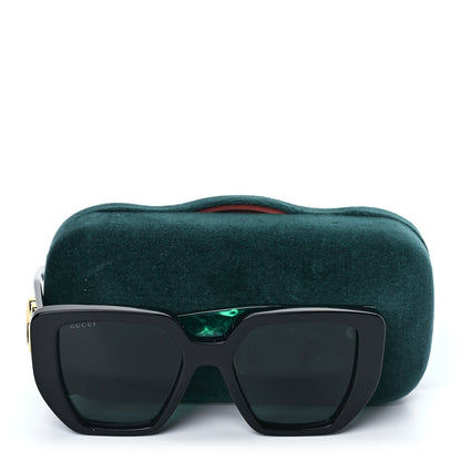 Gucci Acetate Square Frame Sunglasses GG0956S Green Black 7 of 7