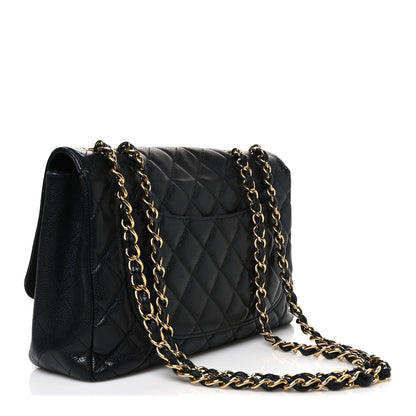 Chanel Caviar Quilted Jumbo Single Flap Black 3 of 11
