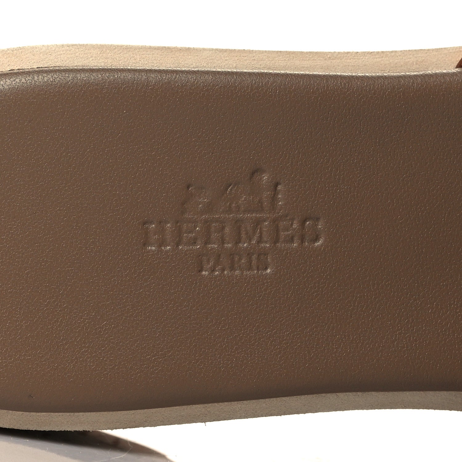 Hermes Calfskin Cork Eze 30 Sandals 37 Marron Glaise 7 of 9
