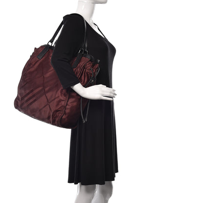 Burberry Nylon Buckleigh Packable Tote Bag Burgundy Red 2 of 11